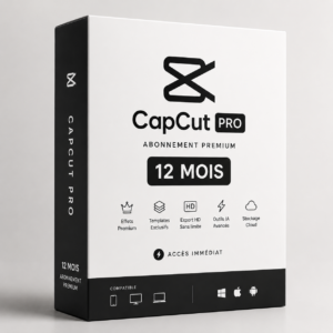 CAPCUT PRO — ABONNEMENT PREMIUM 12 MOIS